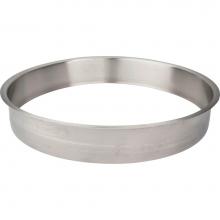 Hardware Resources TCR12-SS - 12'' Diameter 2'' Height Brushed Stainless Steel Trash Can Ring