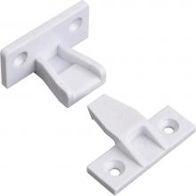 Hardware Resources 200-K1 - White Plastic Push Fit Panel Connector for False Fronts