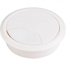 Hardware Resources 69000WH - White 3 Piece Adj. Spring Closure Grommet for 75 mm Diameter Hole