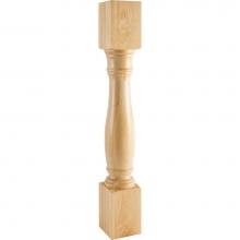 Hardware Resources P1-5-36CH - 5'' W x 5'' D x 35-1/2'' H Cherry Turned Post