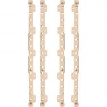 Hardware Resources B520-01 - 4-quick Tray Pilasters 1'' With 8-hook Dowels and 8-screws Finish:  Beige