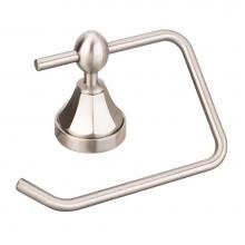 Hardware Resources BHE3-01SN-R - Newbury Satin Nickel Euro Paper Holder  - Retail Packaged