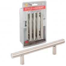 Hardware Resources 154SS-R - 96 mm Center-to-Center Hollow Stainless Steel Naples Retail Packaged Cabinet Bar Pull