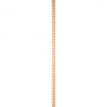 Hardware Resources RMH58TPOP-8 - Tight Twist Rope Moulding Half Round