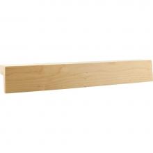 Hardware Resources LR005-F-OK - 2-1/8'' D x 2'' H Oak Frameless Shaker Light Rail Moulding