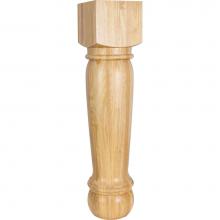 Hardware Resources P26-3WB - 8'' W x 8'' D x 35-1/2'' H White Birch Turned Post