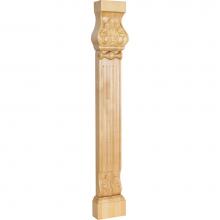 Hardware Resources LEGC-1MP - 31'' H Maple Acanthus and Shell Pilaster