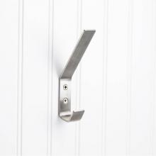 Hardware Resources YD35-556SS - 5-9/16'' Stainless Steel Modern Double Prong Wall Mounted Hook