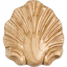 Hardware Resources APL-06-MP - 2-1/2'' W x 1/2'' D x 2-3/4'' H Maple Shell Applique