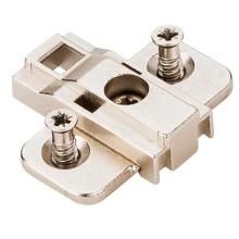 Hardware Resources 400.0P72.75 - Heavy Duty 0 mm Cam Adjustable Zinc Die Cast Plate with Euro Screws 500 Series Euro Hinges