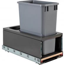 Hardware Resources CAN-MDB5-S35G - Single 35 Quart Metal Drawer Box Soft-close Trashcan Pullout