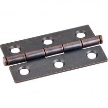 Hardware Resources 33527DACM - Dark Antique Copper Machined 2-1/2'' x 1-1/2'' Single Half Swaged Butt Hinge