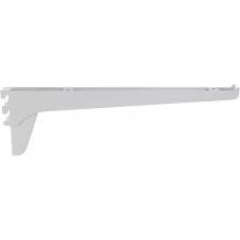 Hardware Resources 5460-10WH - 10'' White Plated Heavy Duty Bracket for TRK05 Series Standards