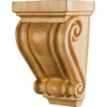 Hardware Resources CORC-5-HMP - 3'' W x 2-1/2'' D x 5'' H Maple Scrolled Corbel