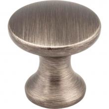 Hardware Resources 3915-BNBDL - 1'' Diameter Brushed Pewter Slade Cabinet Mushroom Knob
