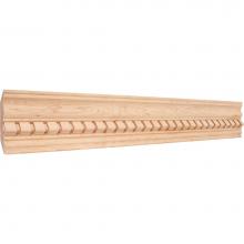 Hardware Resources DC1HMP - 1'' D x 3-3/4'' H Hard Maple Dentil Crown Moulding