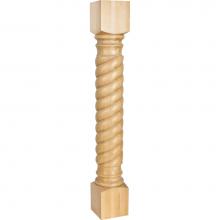 Hardware Resources P21MP - 5'' W x 5'' D x 35-1/2'' H Maple Rope Post