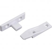 Hardware Resources 200-K2 - White Plastic Suspension Fitting Connector for False Fronts