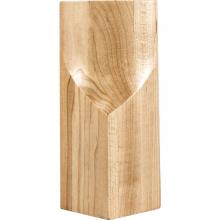 Hardware Resources TB2-OK - 2-13/16'' W x 1-7/8'' D x 5-15/16'' H Oak Corner Cove Transition Blo