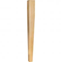 Hardware Resources P31MP - 3-1/2'' W x 3-1/2'' D x 35-1/2'' H Maple Two Side Tapered Post