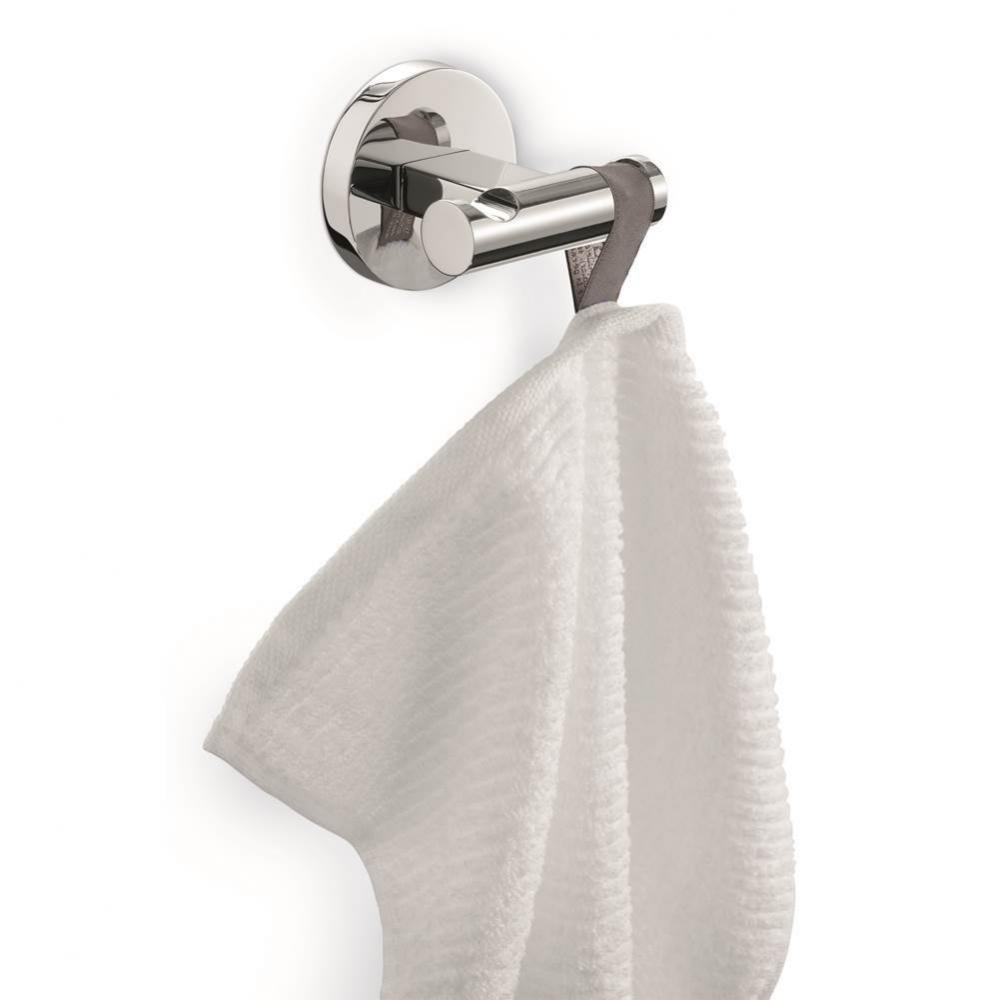 2.5'' x 2.75'' x 2.5'' Scala Double Towel Hook - Chrome