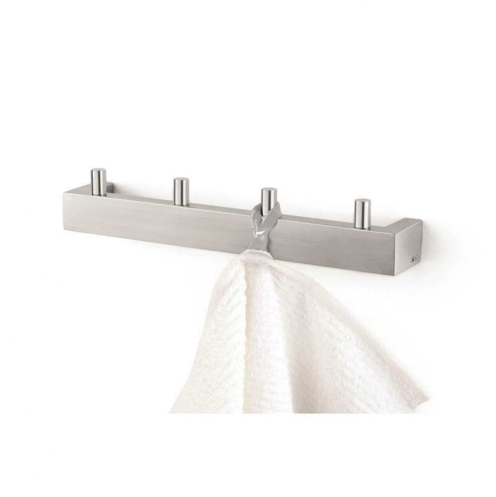 10.5'' x 2'' Linea Towel Hook Rail Wall Mounted - Stainless Steel