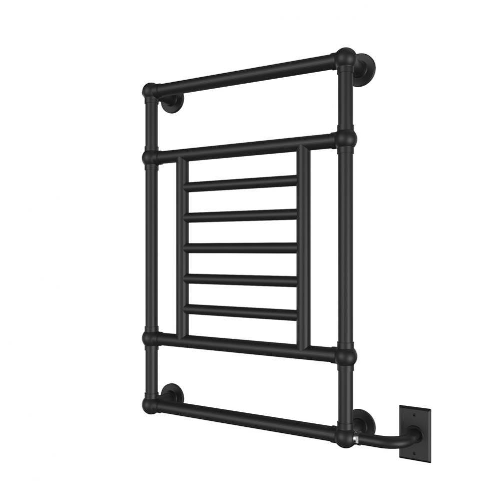 Thames Electric Hardwired Wall-Mounted Towel Warmer - Matte Black