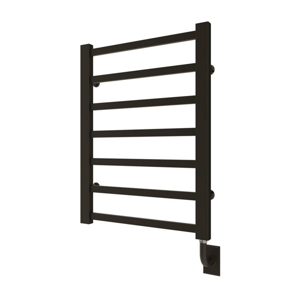 23.5''x31'' Milano Electric Hardwired Towel Warmer - Matte Black