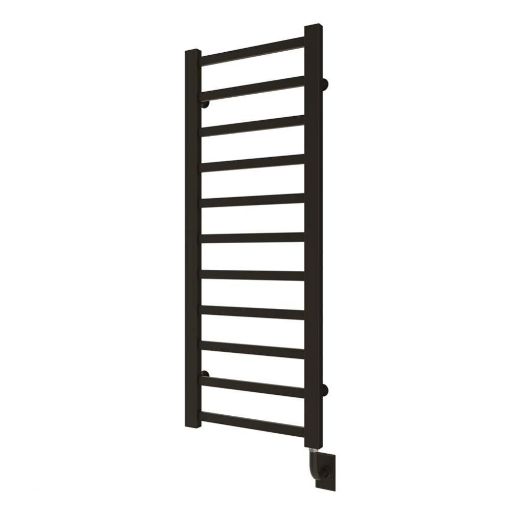 19.5''x50.5'' Milano Electric Hardwired Towel Warmer - Matte Black