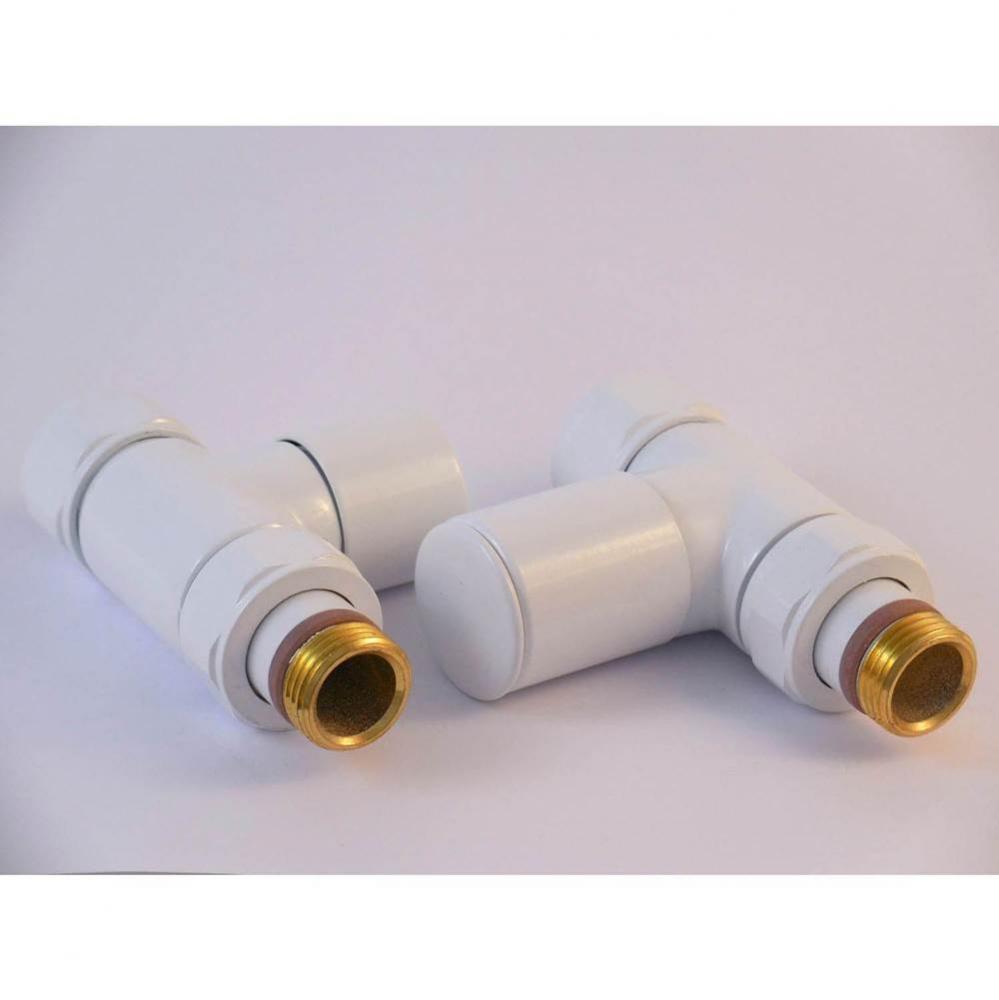 Floor Valve Set - Gloss White