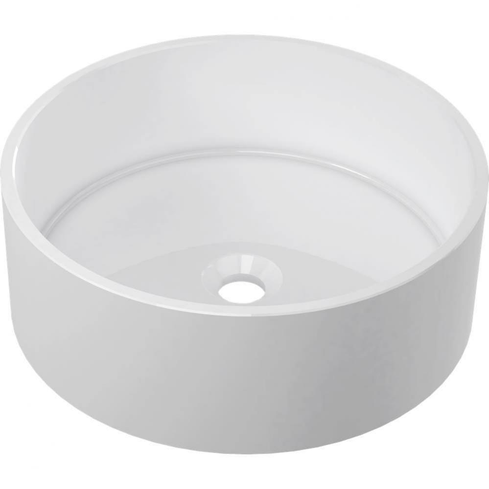 Bassini Vessel Sink - Gloss White