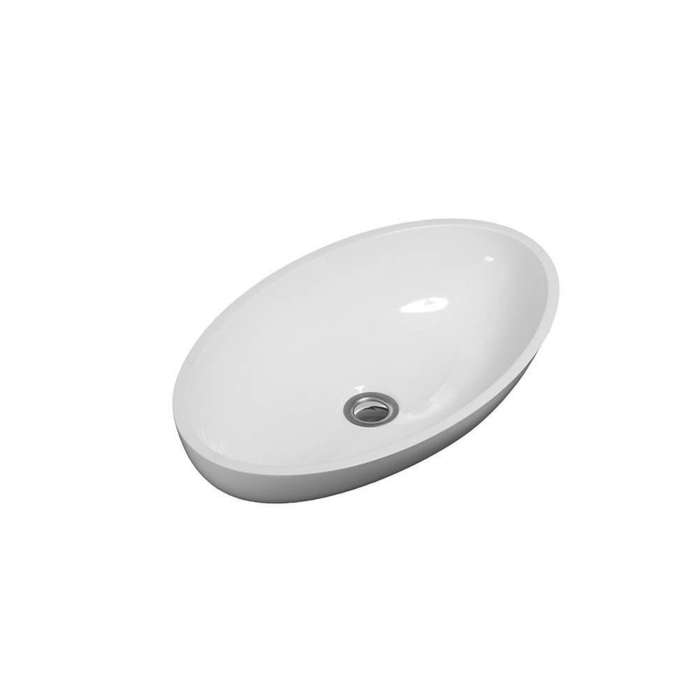 Puccini Vessel Sink - Gloss White