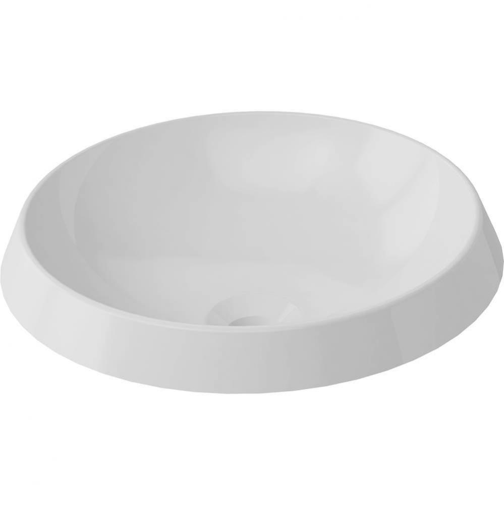 Rossini Round Vessel Sink - Gloss White