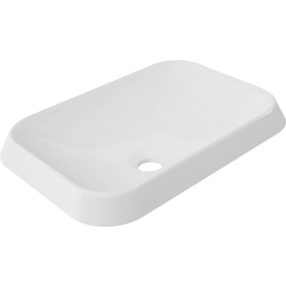 Rossini Rectangle Vessel Sink - Gloss White