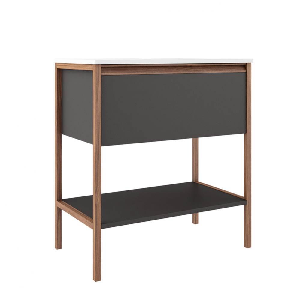 Tempo 31'' One Drawer One Shelf Freestanding Vanity - Ash Grey