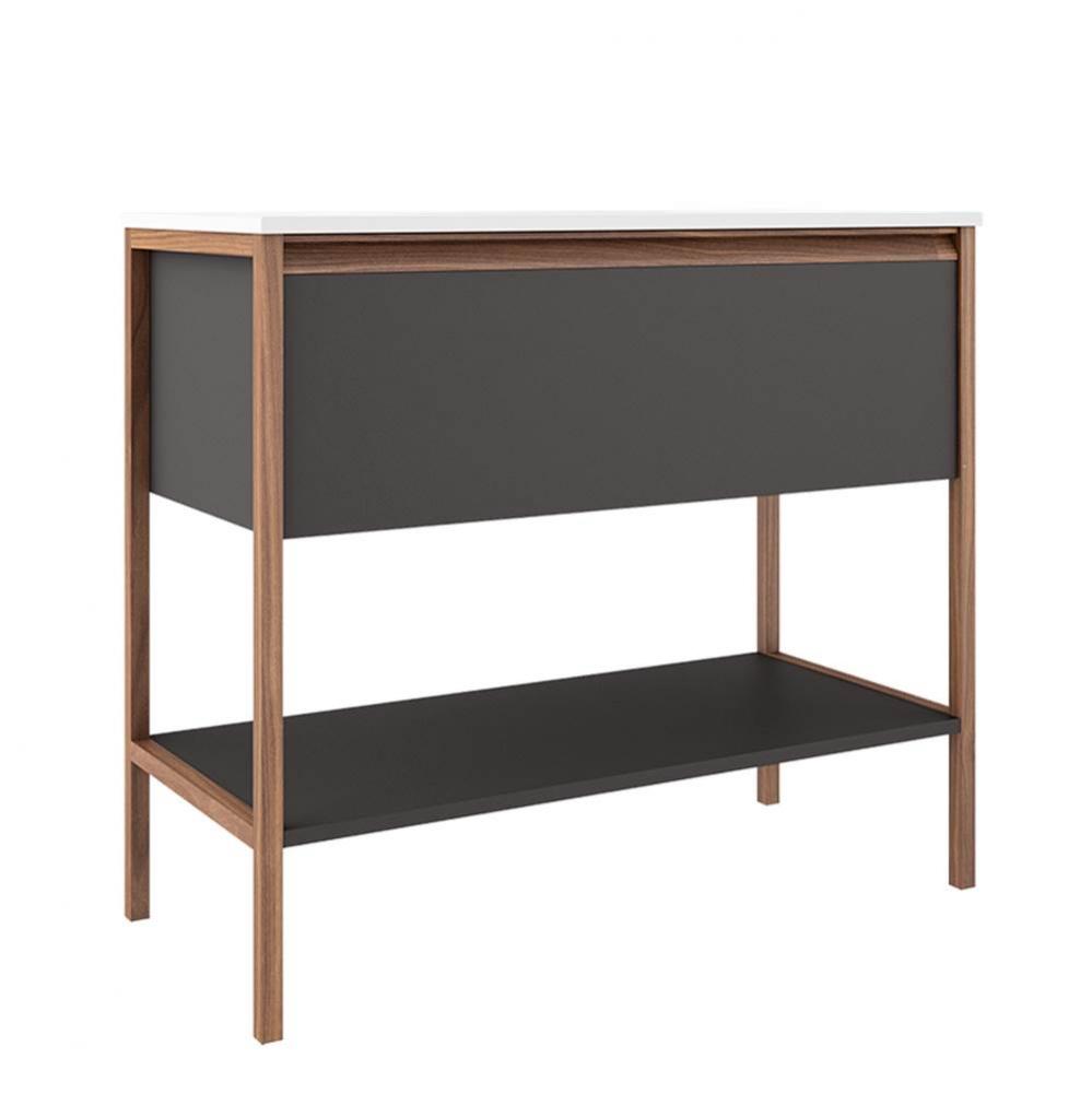 Tempo 36'' One Drawer One Shelf Freestanding Vanity - Ash Grey