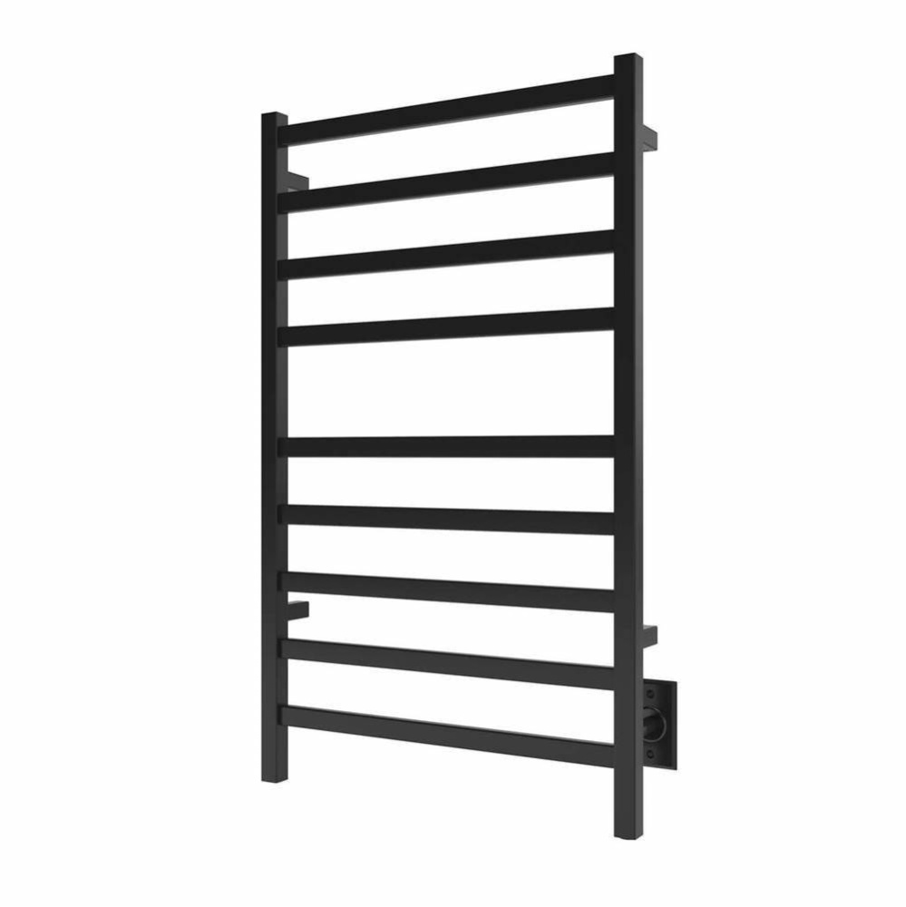 24''x40'' Kontour Square Electric Hardwired Towel Warmer - Matte Black