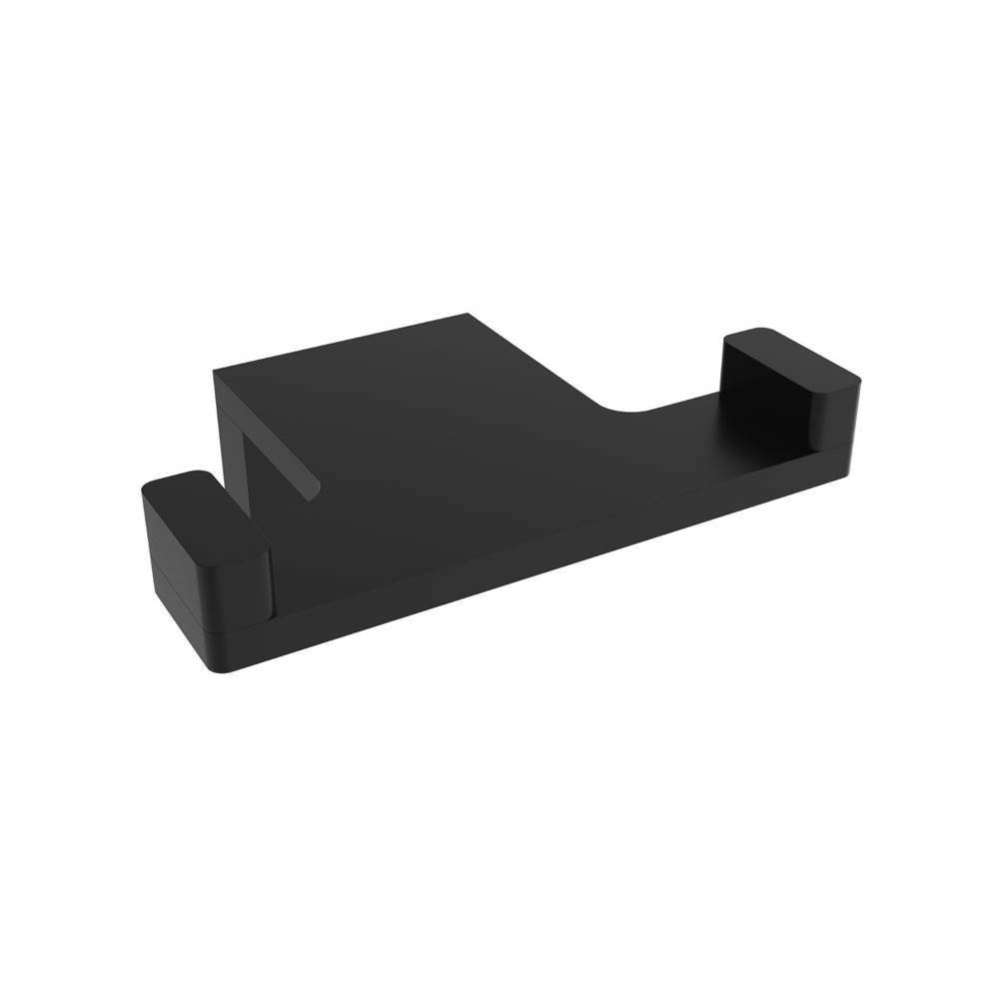 Ash Double Towel Hook - Matte Black