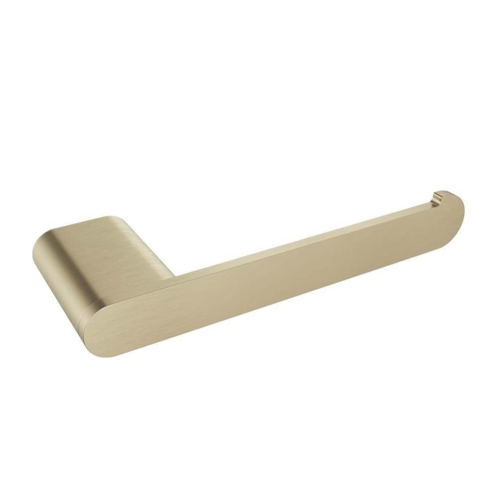 Flow Toilet Paper Holder - Brushed Gold Light (LH Post)
