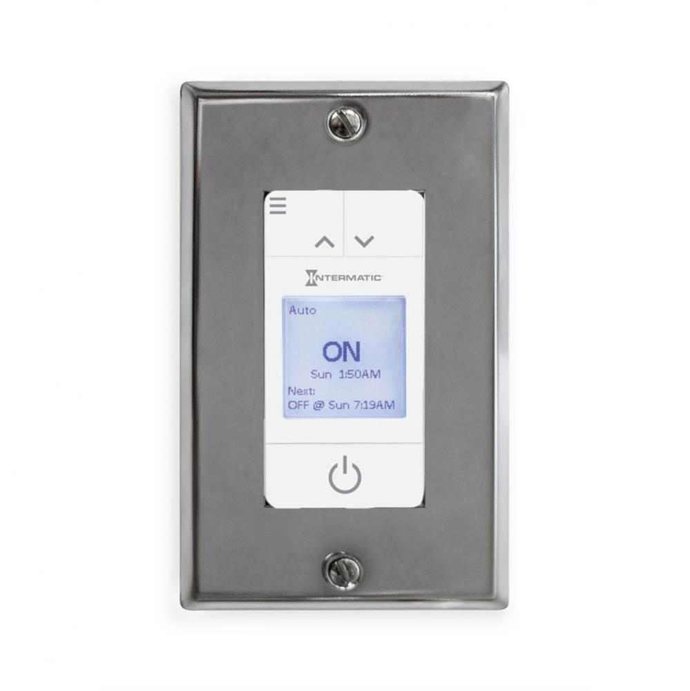 110V Programmable Wifi Control - Chrome