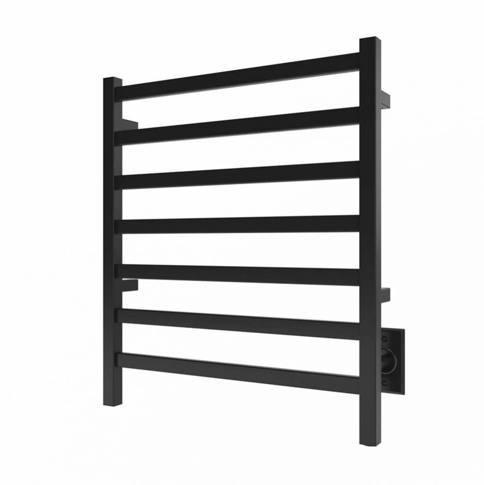 24''x27'' Kontour Square Electric Hardwired Towel Warmer - Matte Black