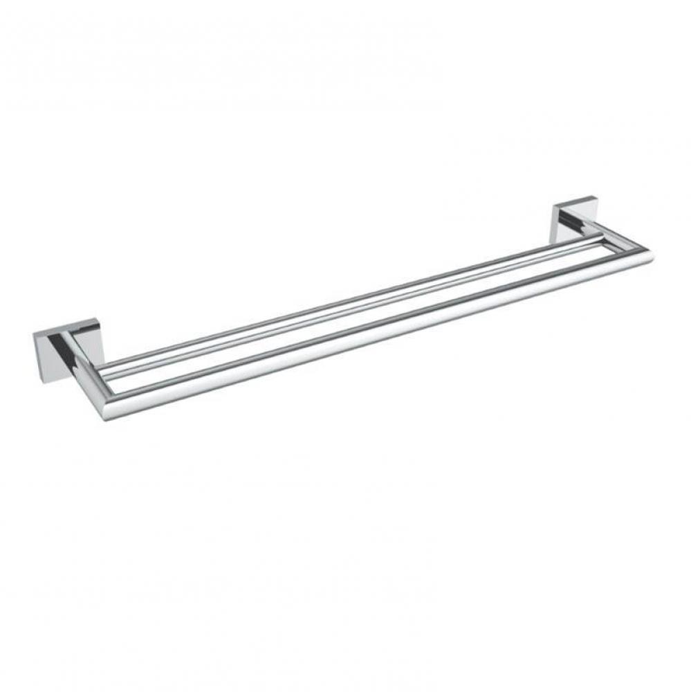 Crater 24'' Double Towel Bar - Chrome