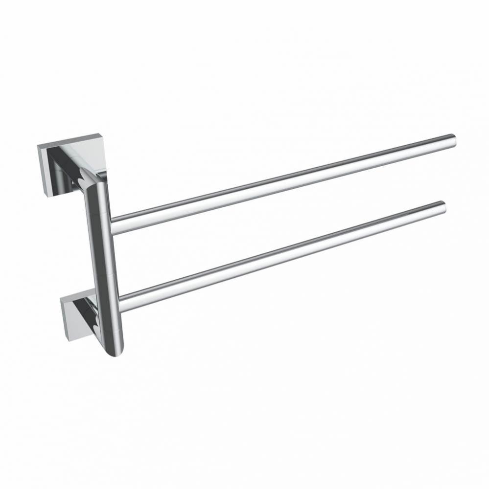 Crater Swivelling Towel Bar - Chrome