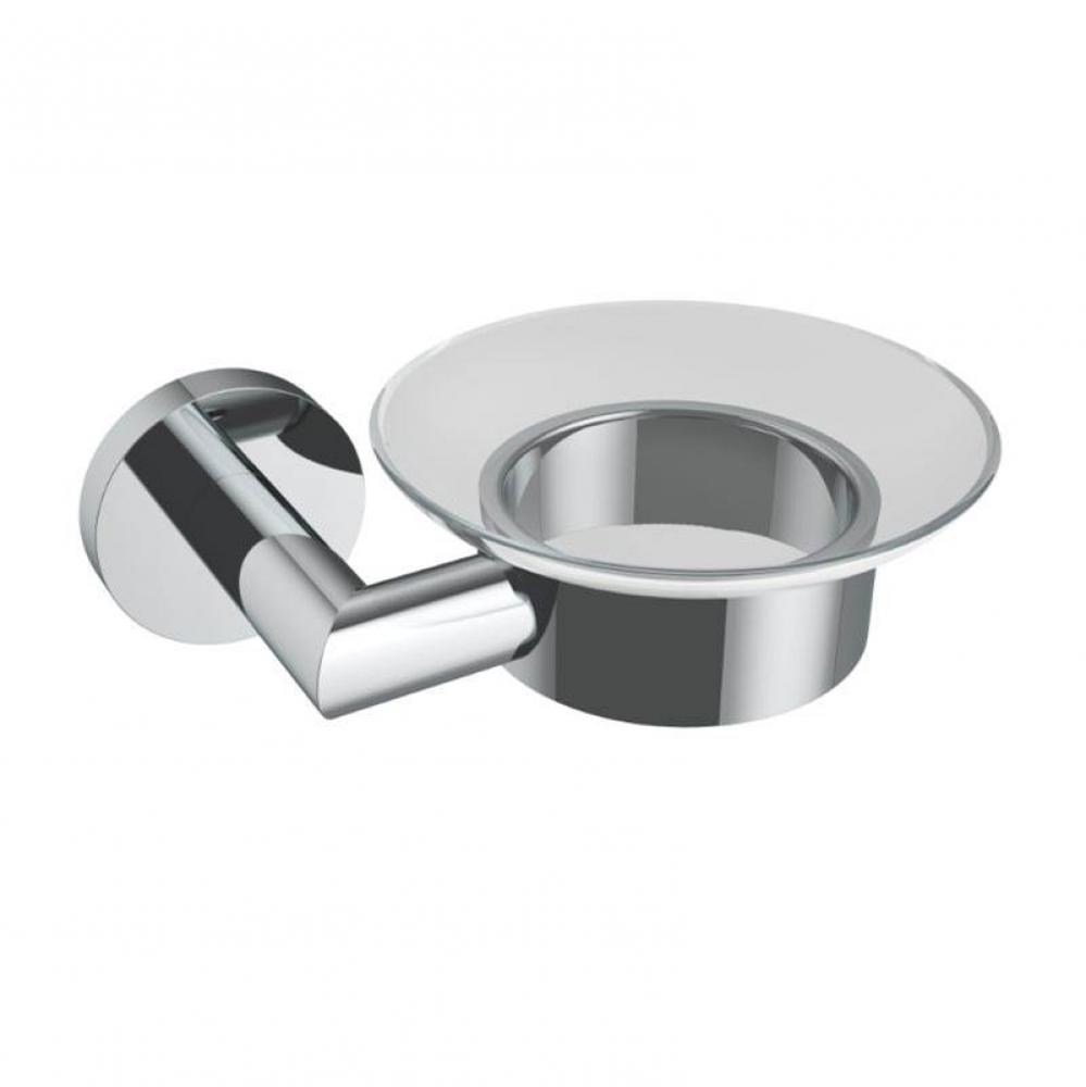 Summit Glass Soap Dish - Chrome