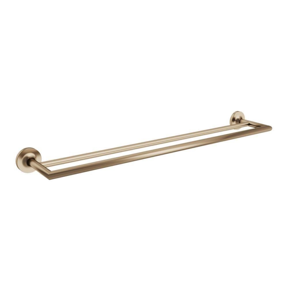 Glow 24'' Double Towel Bar - PVD Brushed Bronze