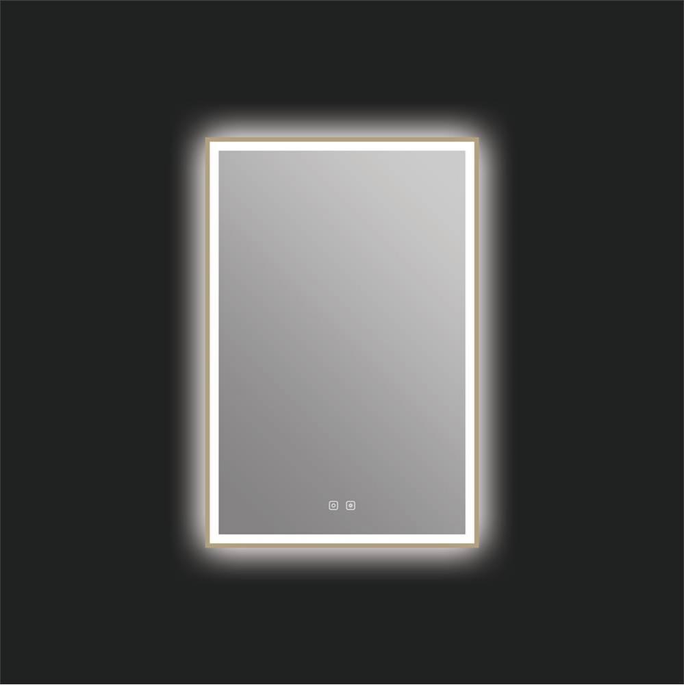 Eden 24'' x 36'' LED Mirror - Brushed Bronze