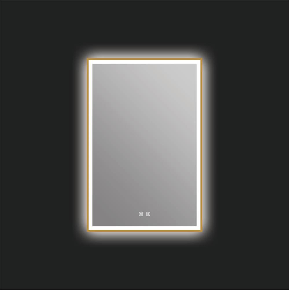 Eden 24'' x 36'' LED Mirror - Brushed Gold