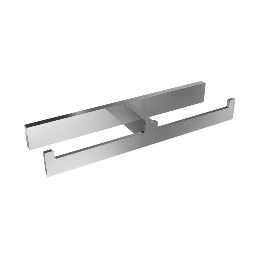 Erupt Double Toilet Paper Holder  - Chrome