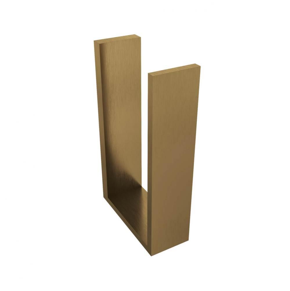 Erupt Spare Toilet Paper Holder - Brushed Gold Dark