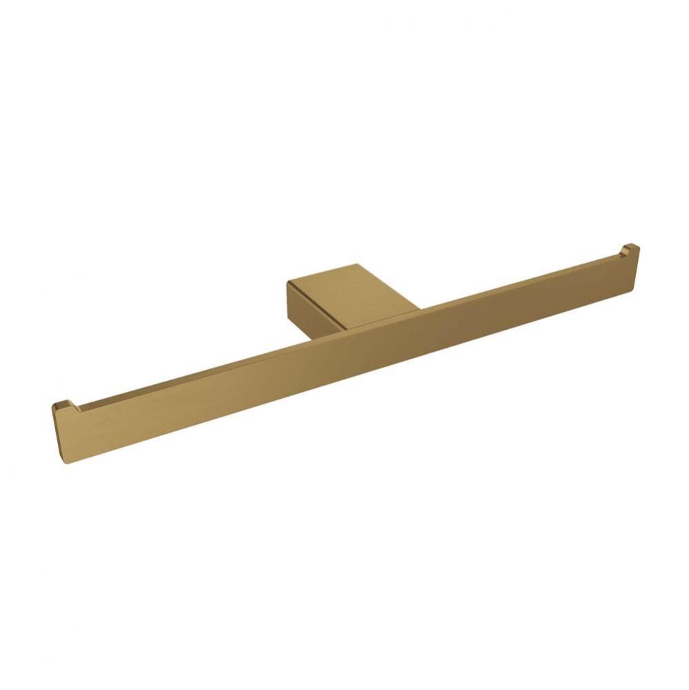 Cinder Double Toilet Paper Holder - Brushed Gold Dark